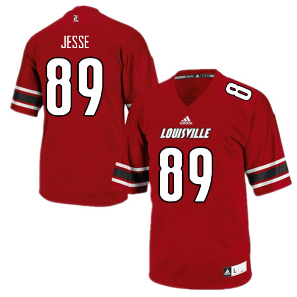 Men #89 Reece Jesse Louisville Cardinals College Football Jerseys Sale-Red